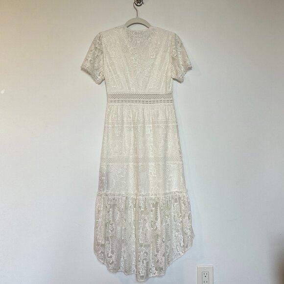 THE KOOPLES Light Long Dress with Lace Detailing - Picture 3 of 8